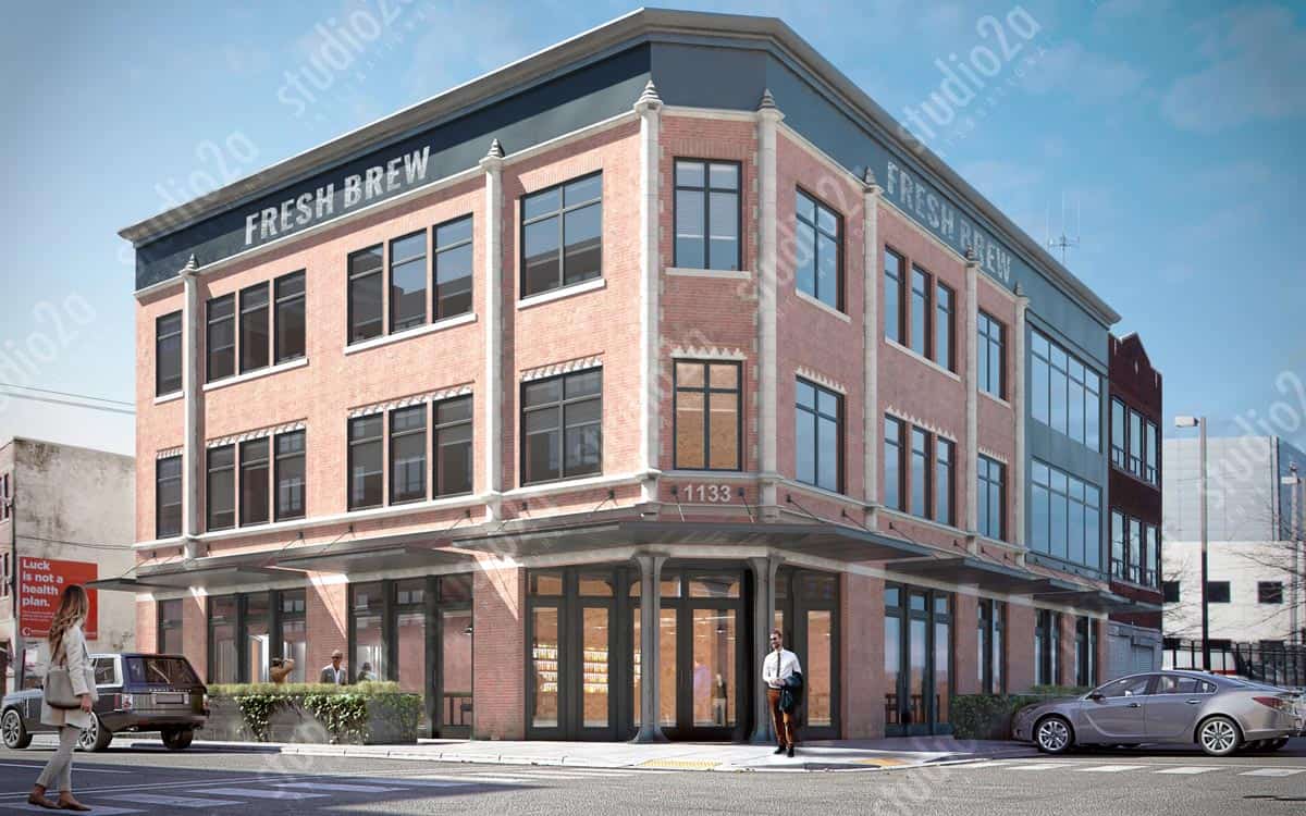 3d rendering west loop chicago exterior