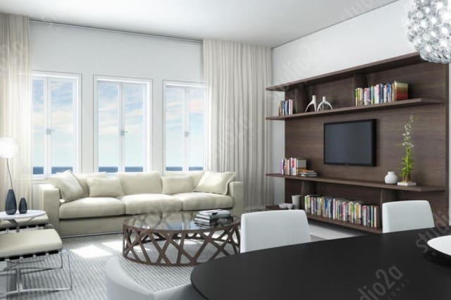 3d interior design rendering condo chicago