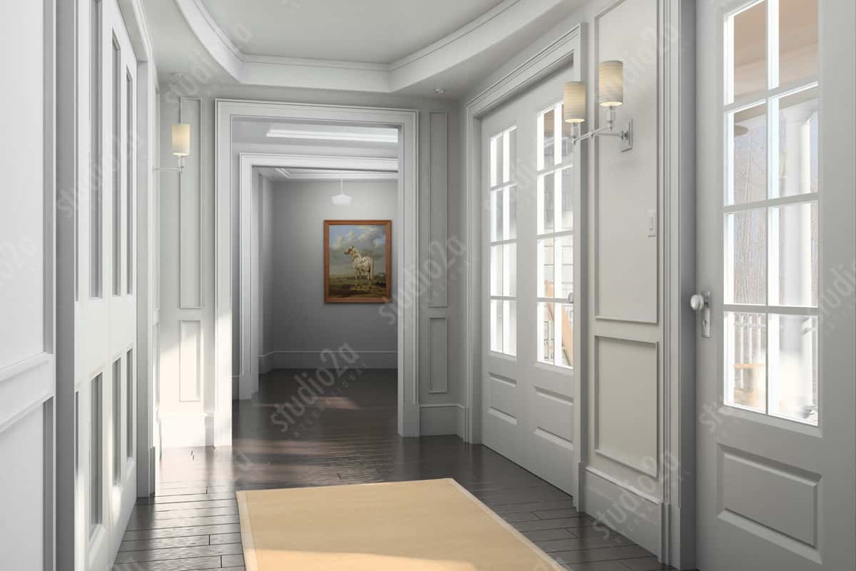 3d rendering interior residence Hamptons NY