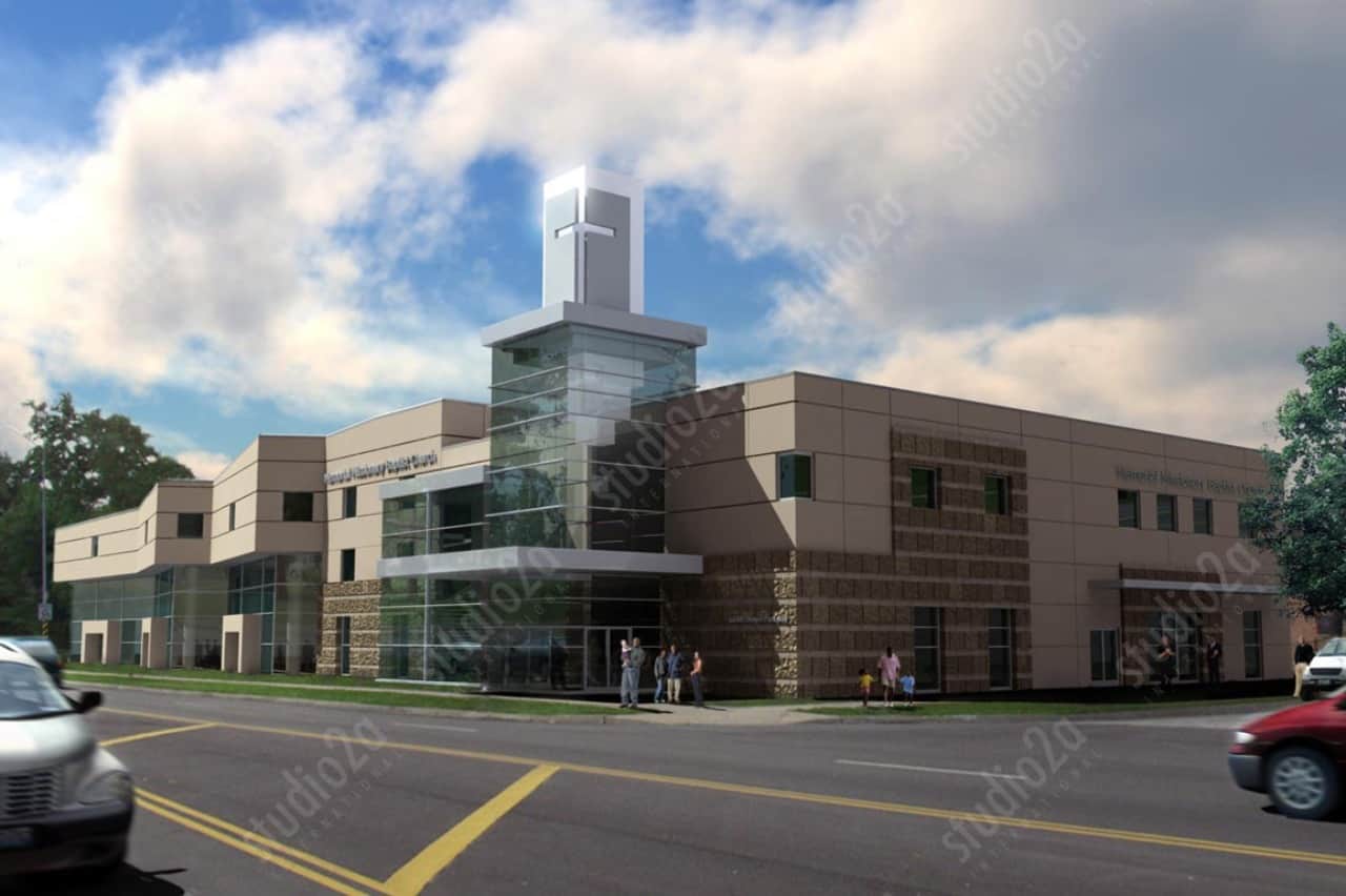 3d Architectural rendering exterior church kansas city mo