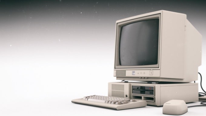 3d CAD Computer retro vintage 3d renderings