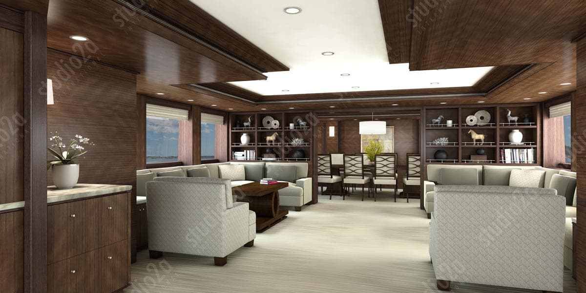 3d rendering for custom yacht design