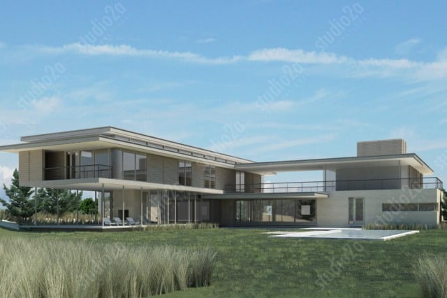 3d architectural rendering beach house hamptons NY