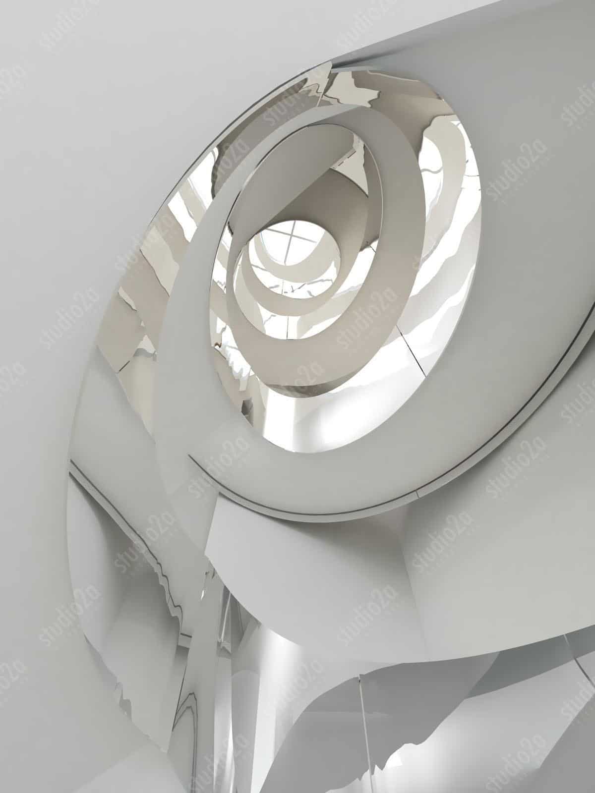 3d interior design stair rendering NYC NY