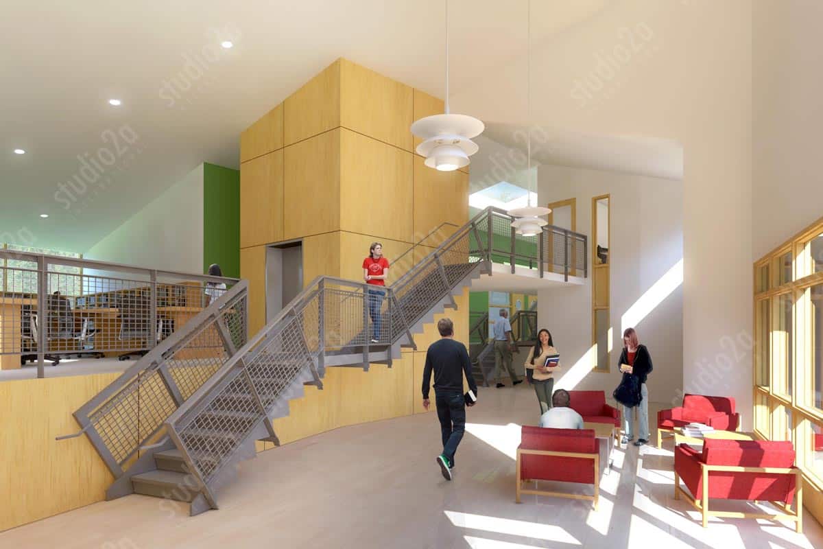 3d rendering interior school storm king ny