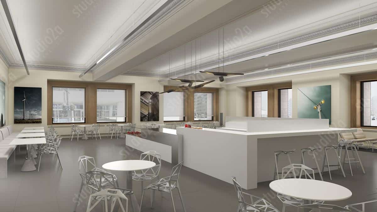 3d interior design rendering chicago cultural center