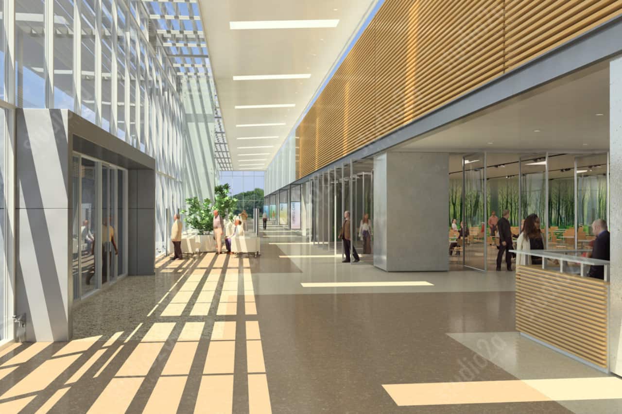 3d architectural rendering interior hospital