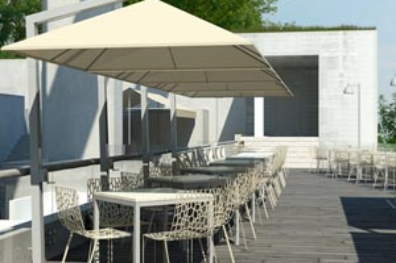 3d rendering james hotel rooftop NYC New York