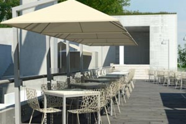 3d rendering james hotel rooftop NYC New York