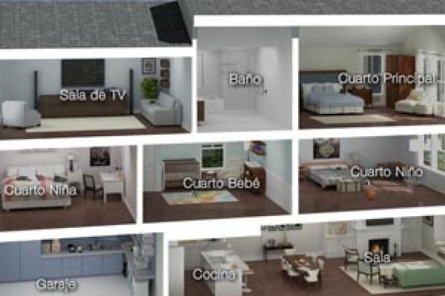3d interactive rendering Casa