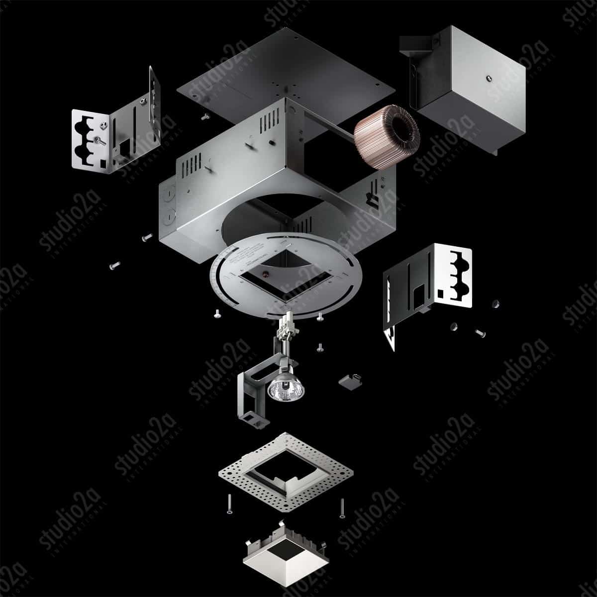 3d product rendering fixture illustration chicago